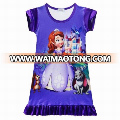 Cute Girl Dress Princess Cartoon Costume Summer Kids Fancy Party Dress For Girls Cosplay Princess Dresses Baby Girls Clothing